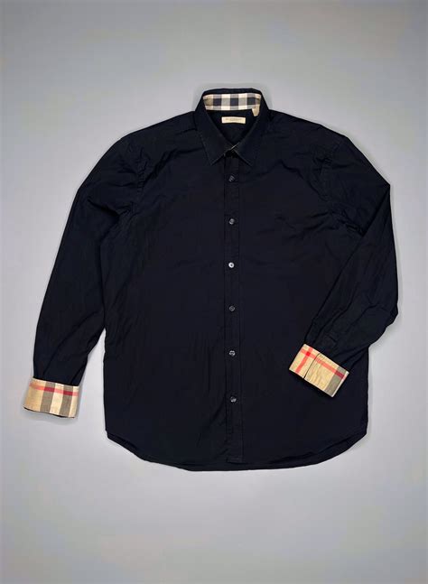 black burberry button up shirt|authentic burberry button up shirt.